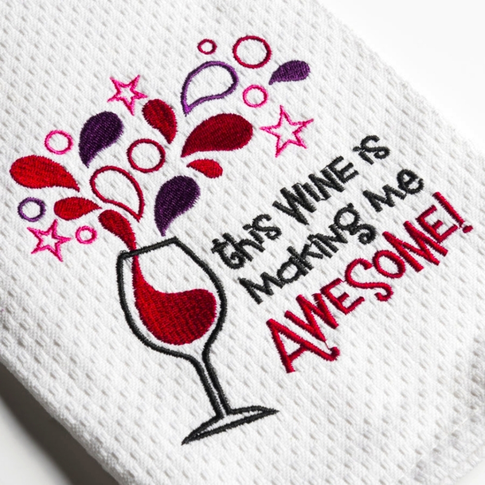 Wine Lover's Kitchen Towels, Chris's Stuff, 2 pack set